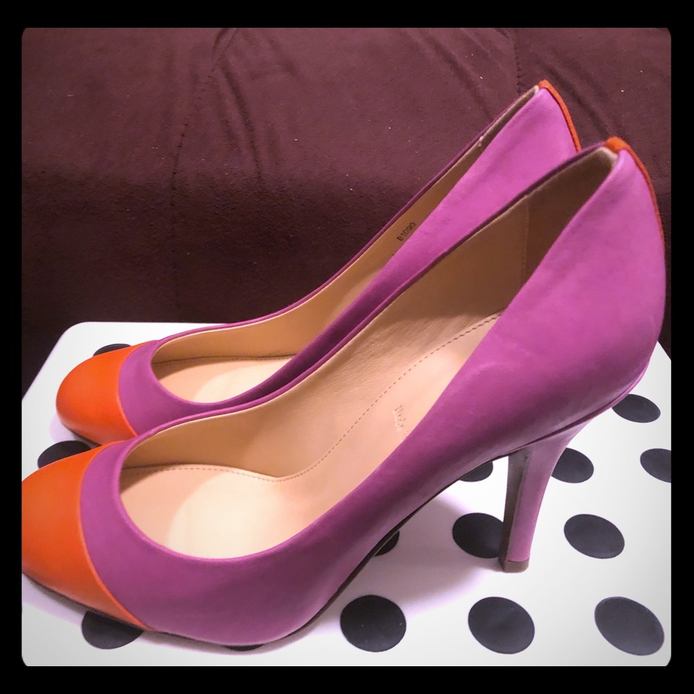 J.Crew leather heels made in Italy, never worn, sz6.5